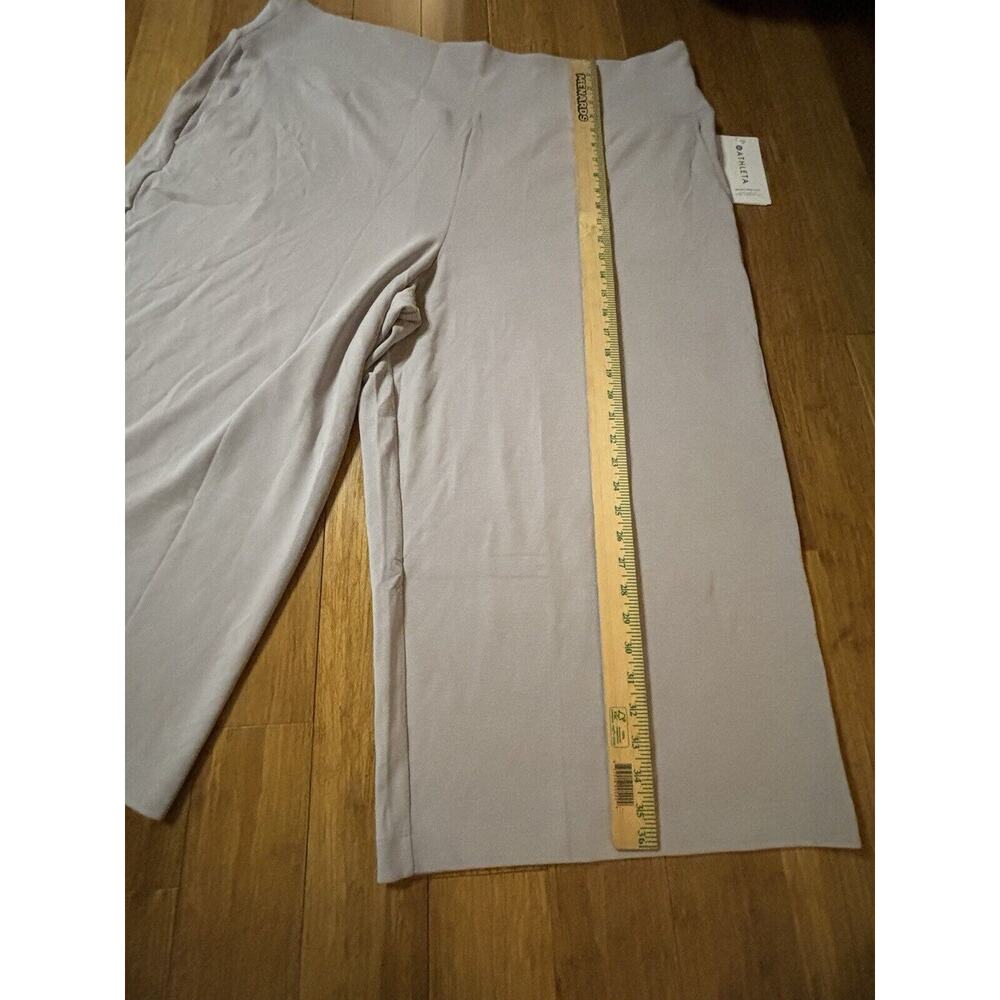 Athleta Seasoft Wide Crop Pant Tinsel Purple Grey Plus Sz 3X NWT $99 Lounge Soft - Picture 4 of 8
